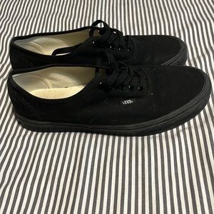 Black vans size 10 mens